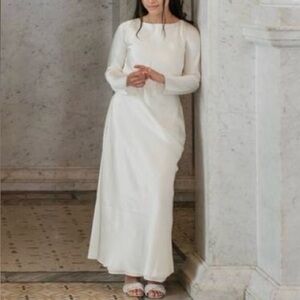 Abercrombie & Fitch Long-Sleeve Cowl Back Maxi Dress